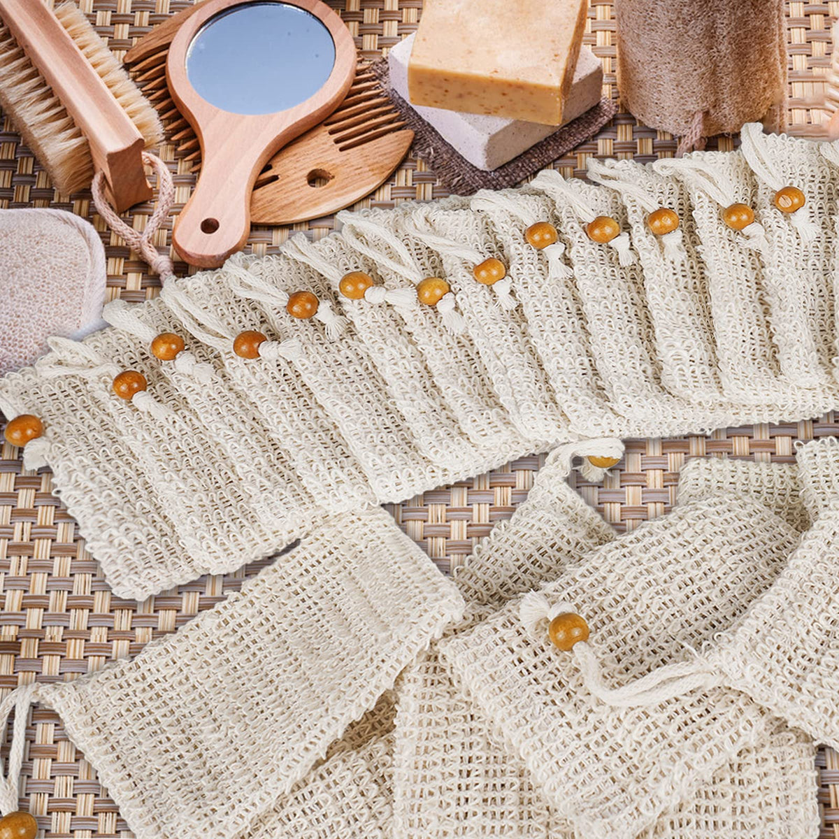 Ycolama hanging loop detail for quick drying and mildew prevention