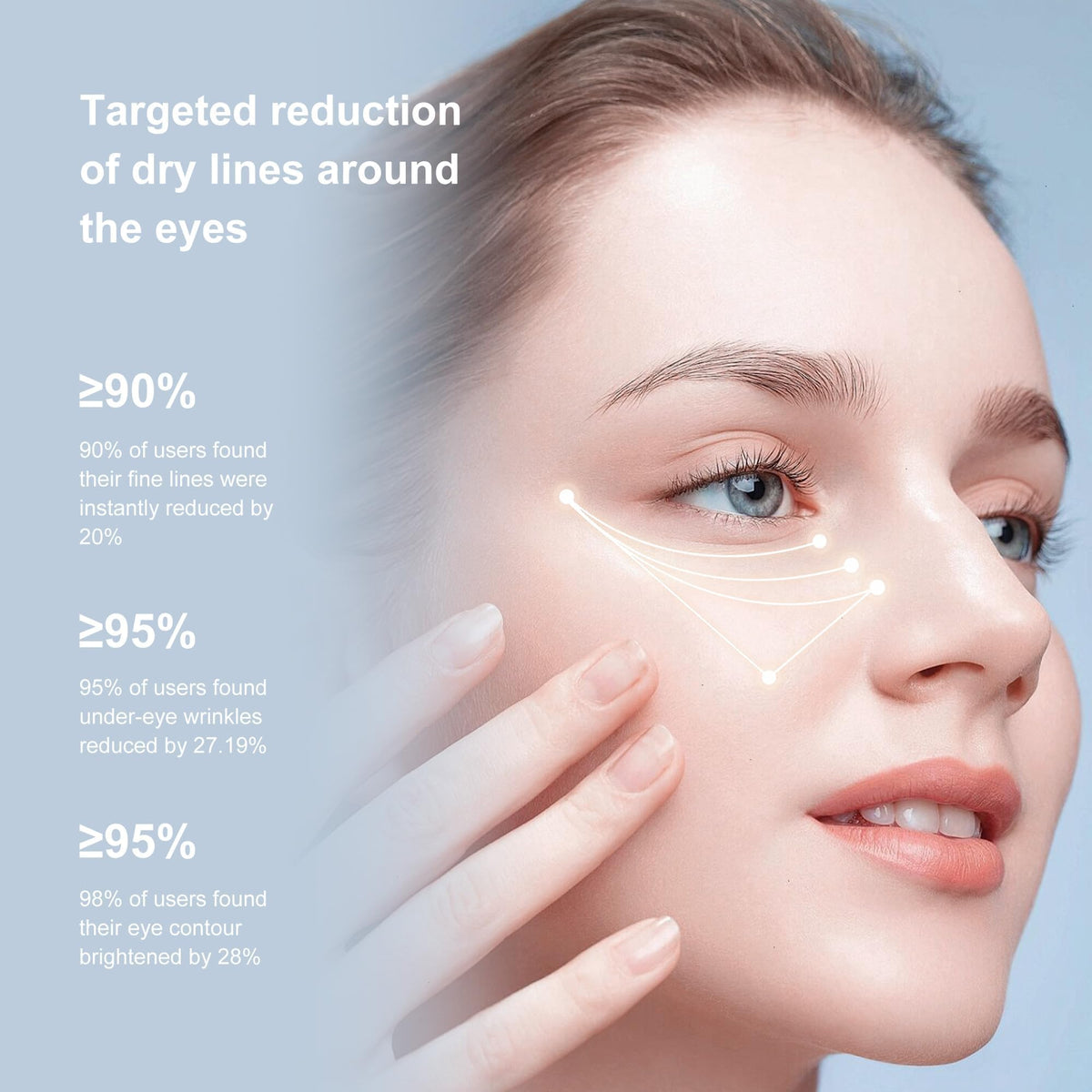 Ycz massager tip closeup showing precision applicator for gentle massage