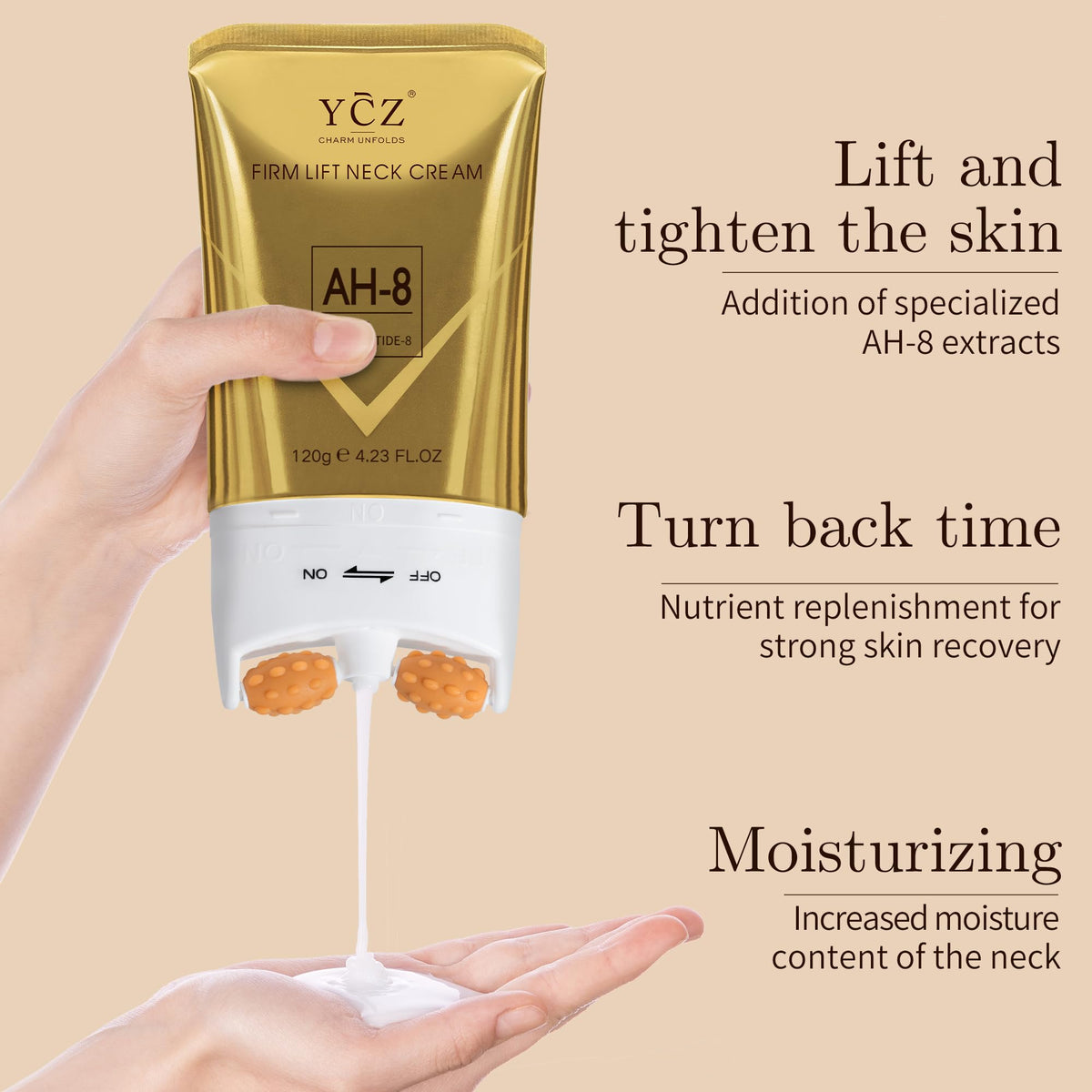 Ycz ingredient label closeup highlighting peptides and botanical extracts for support
