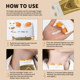 Ycz neck mask on skin illustrating easy 10–20 minute treatment and hydration