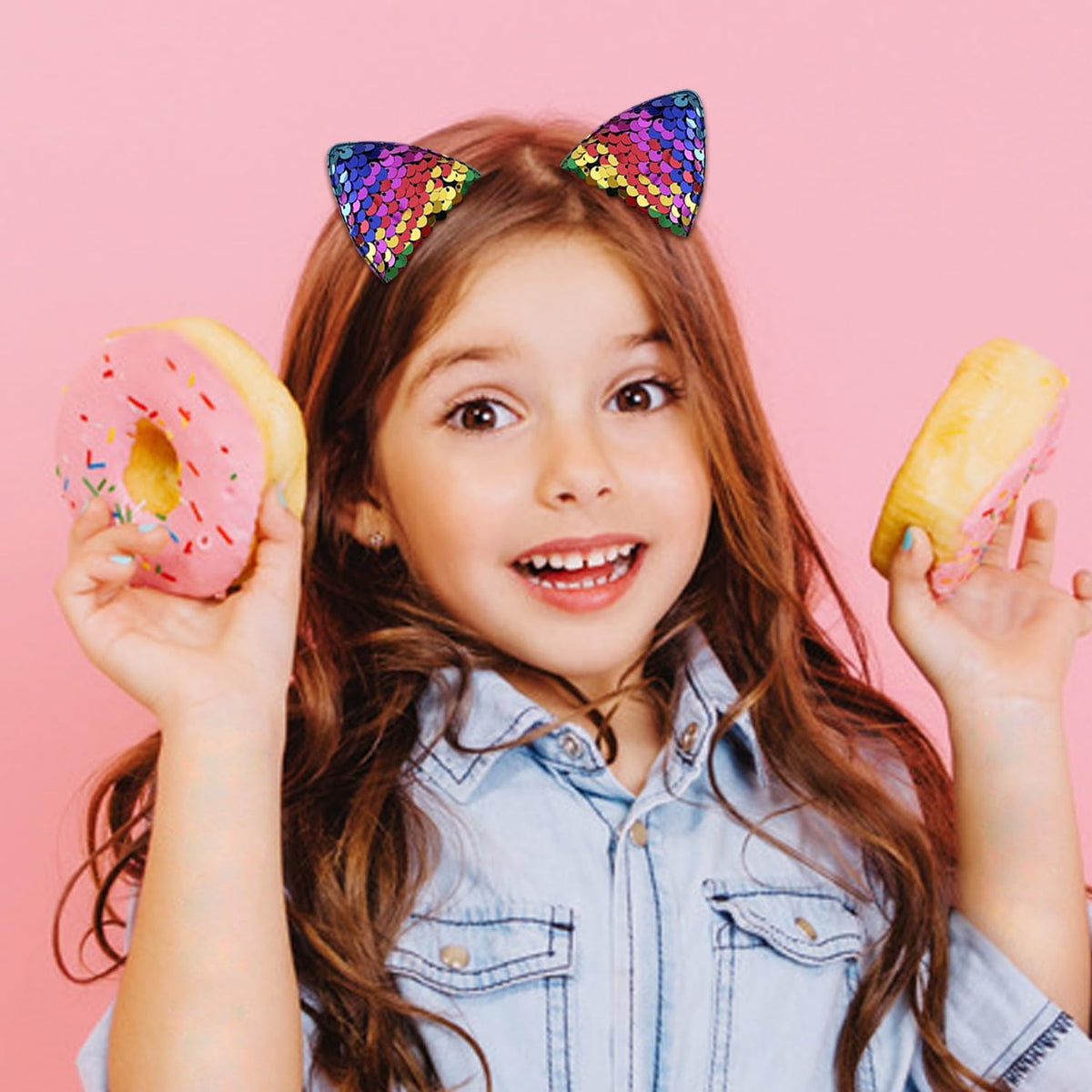 YDDXAQHB clips worn in child's hair at play, playful stylish accessory