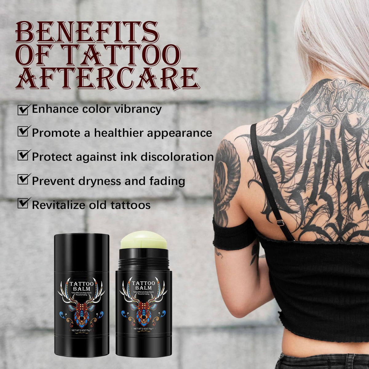 Yecuce balm applied on fresh tattoo demonstrating gentle soothing benefit