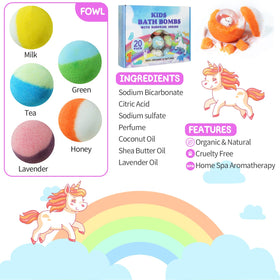 Yekery bath bomb fizzing in tub creating color and scent for engaging bath time