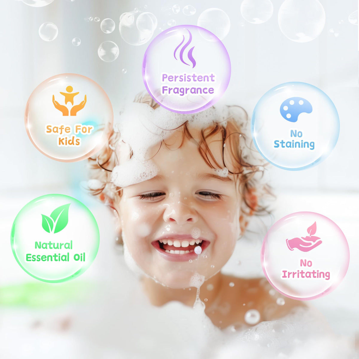 Yekery glow toy revealed from bomb, exciting surprise encourages bath-time play