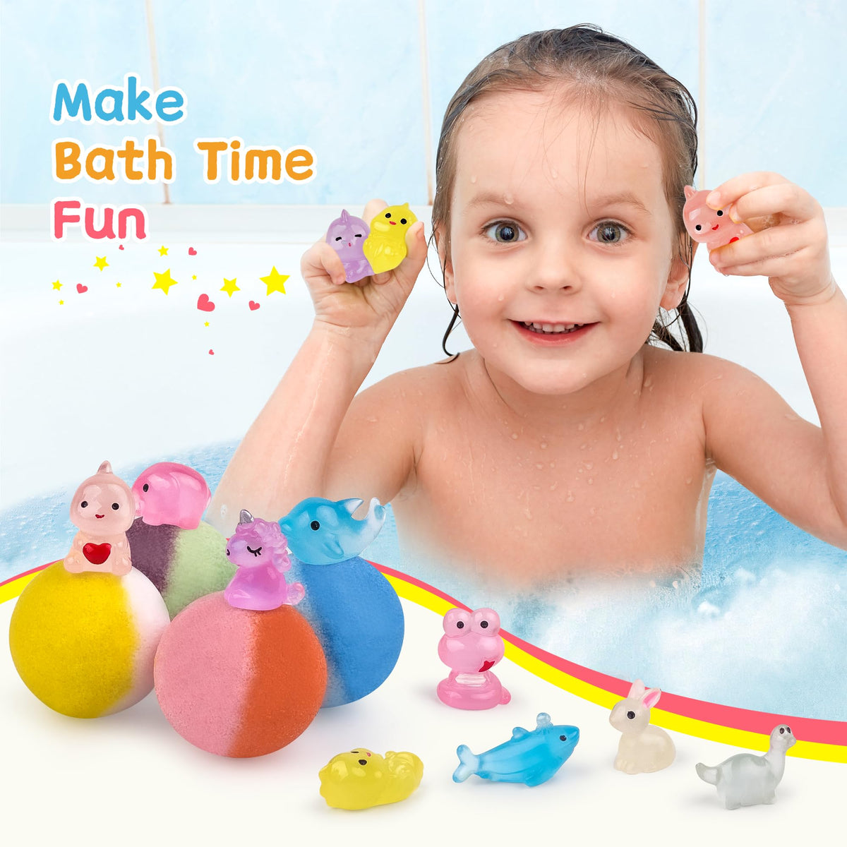 Yekery bath bomb fizzing in tub creating rich bubbles and sensory fun