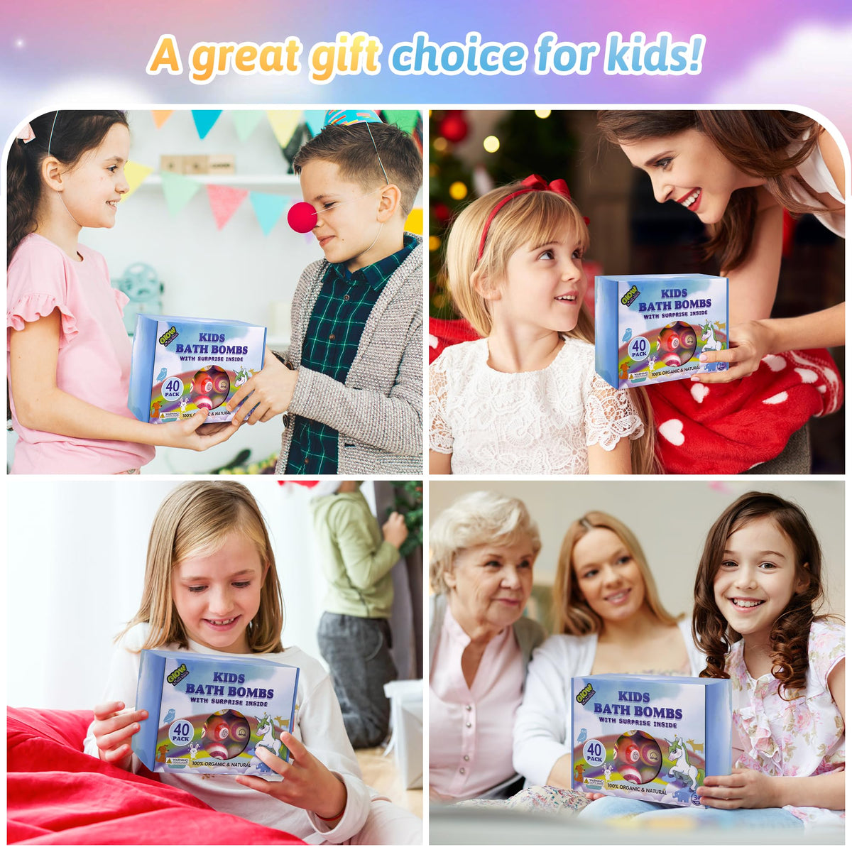 Yekery kids in bathtub smiling while discovering toys, encouraging repeat baths