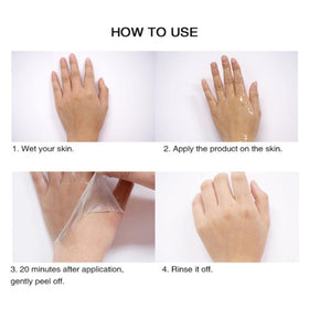 Generic before and after hand showing smoother skin after peeling oil