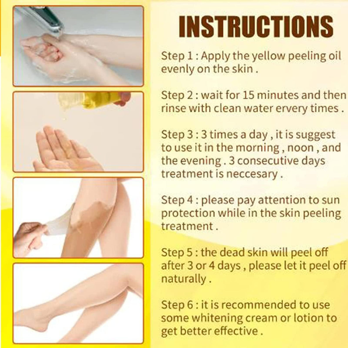 Generic close detail of peeling skin flaking off after treatment benefits