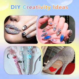 Yenamo rhinestones used in nail art offering tiny colorful embellishment