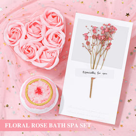 YENCHORN soy candle and bath bomb styled to create a clean aromatic spa moment