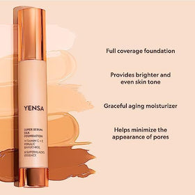 YENSA texture drop on hand showing silky hydration and blendable consistency