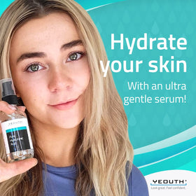 YEOUTH label close-up highlighting ingredient purity and cruelty-free promise