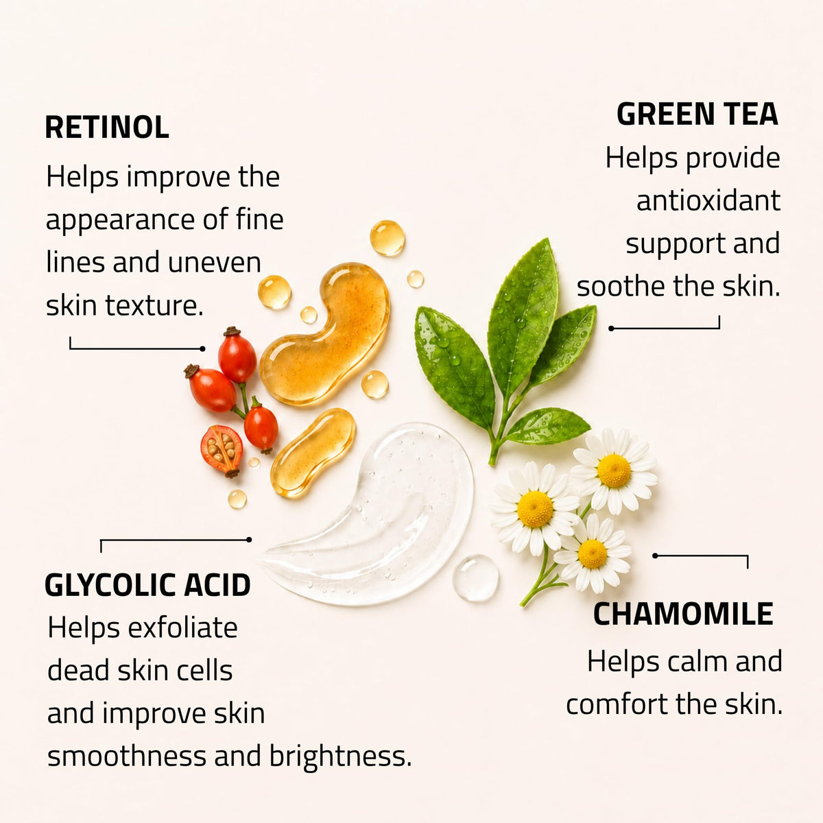 YEOUTH serum texture on fingertip highlighting smooth, spreadable formula