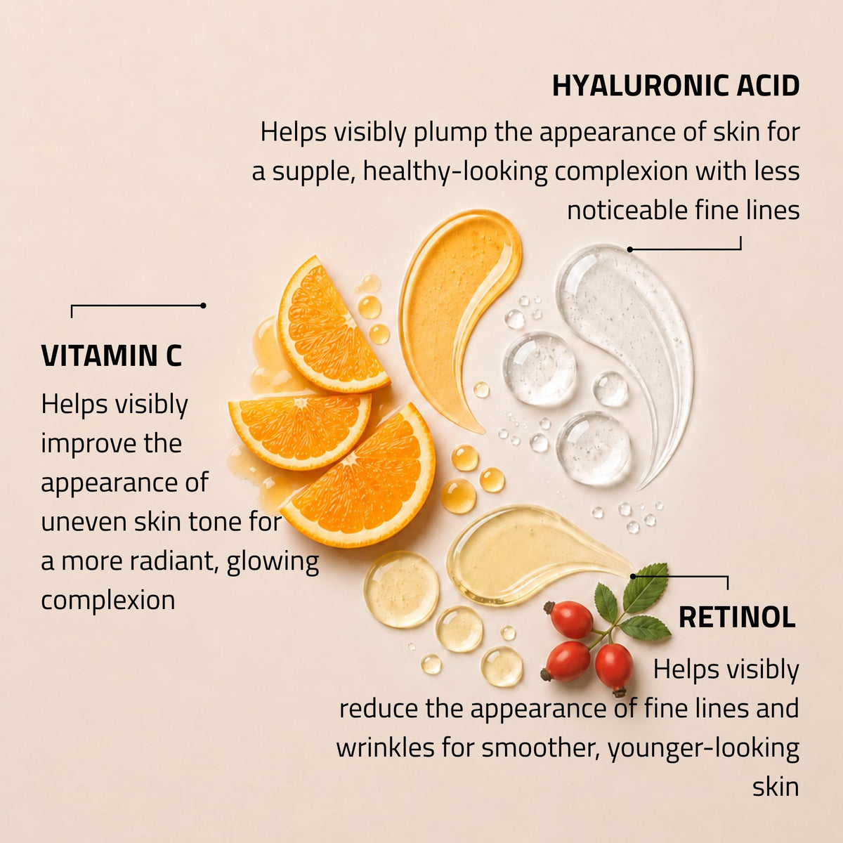 YEOUTH vitamin C serum pipette showing brightening formula consistency