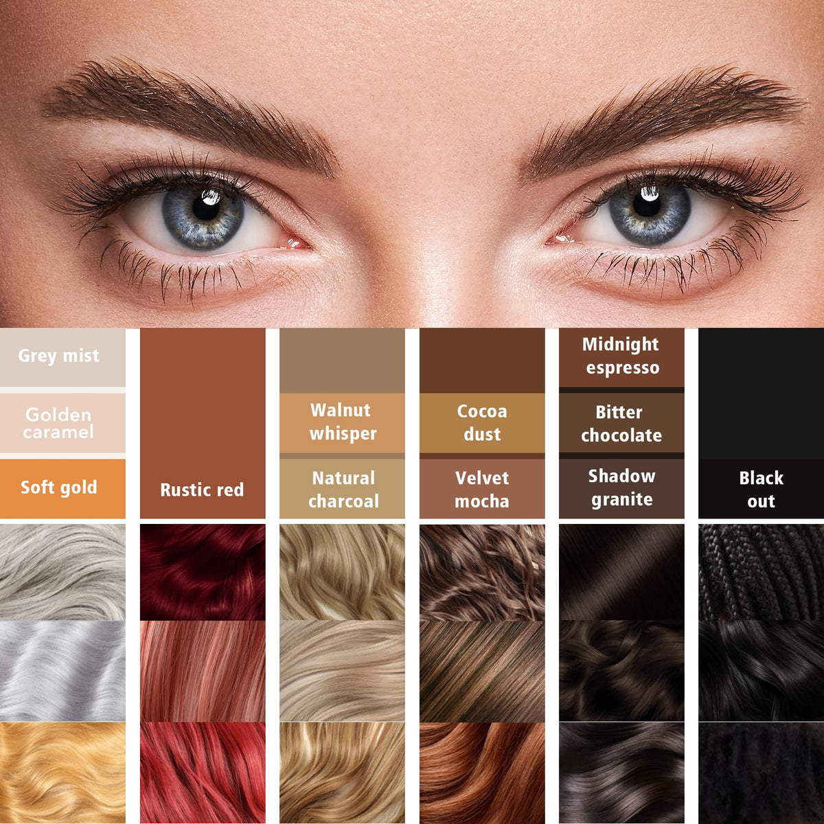 YES.EYE DO pencil held in hand showing compact size and travel-friendly benefit