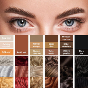 YES.EYE DO pencil held in hand showing compact size and travel-friendly benefit