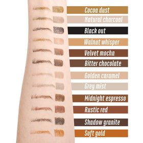 YES.EYE DO texture swatch of Grey Mist displaying natural-looking hair strokes