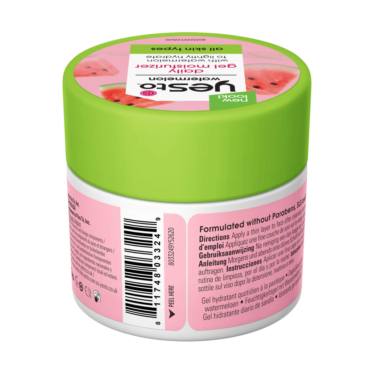Yes To moisturizer on hand for size comparison, showing quick-absorbing finish
