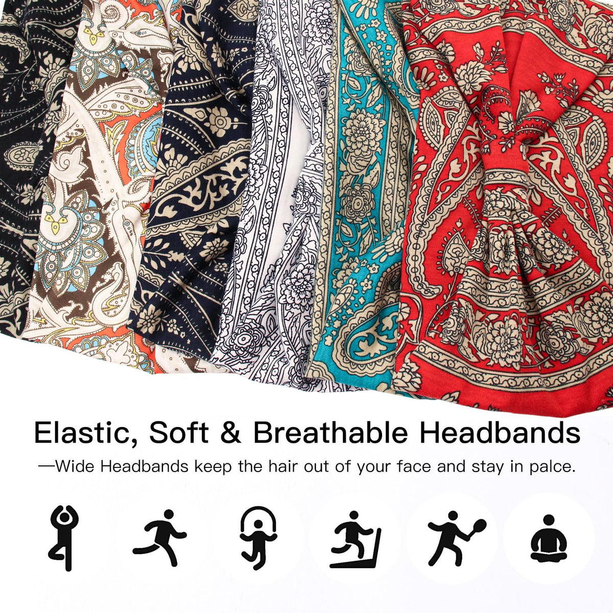 Yeshan flat lay of all six different prints illustrating style options