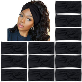 Yeshan front pack showing twelve black headbands and packaging, reliable value