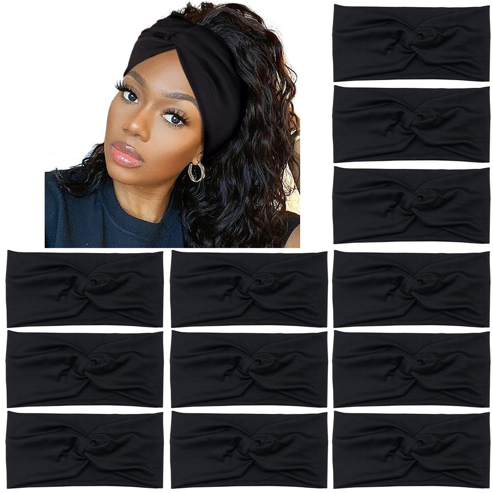 Yeshan front pack showing twelve black headbands and packaging, reliable value