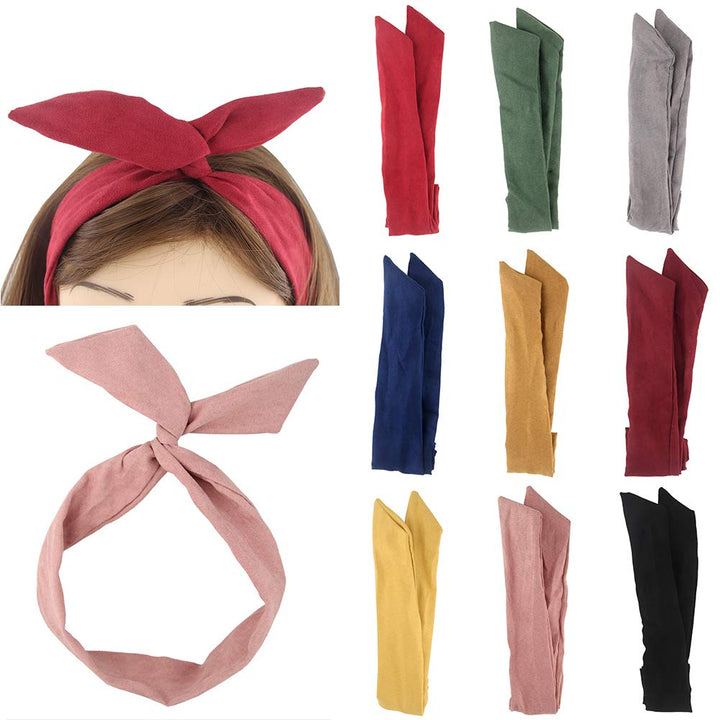 Yeshan front packaging display showing nine headbands and colors for variety