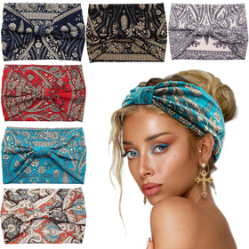 Yeshan front view of six-pack headbands showing variety and easy outfit matching