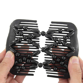 Yeshan clip holding a bun demonstrating reliable hold and effortless styling