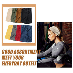 Yeshan headband on runner outdoors offering secure fit and comfort