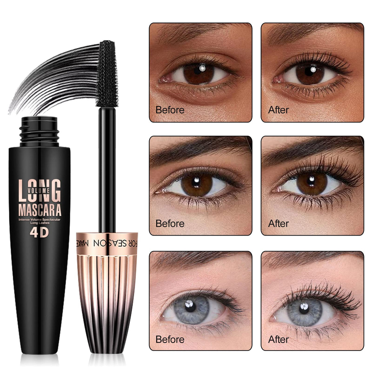 YEUGSCKA application on model eyes demonstrating visible lift and curl