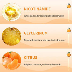 Yeweian label ingredients detail highlighting vitamin C and gentle formula