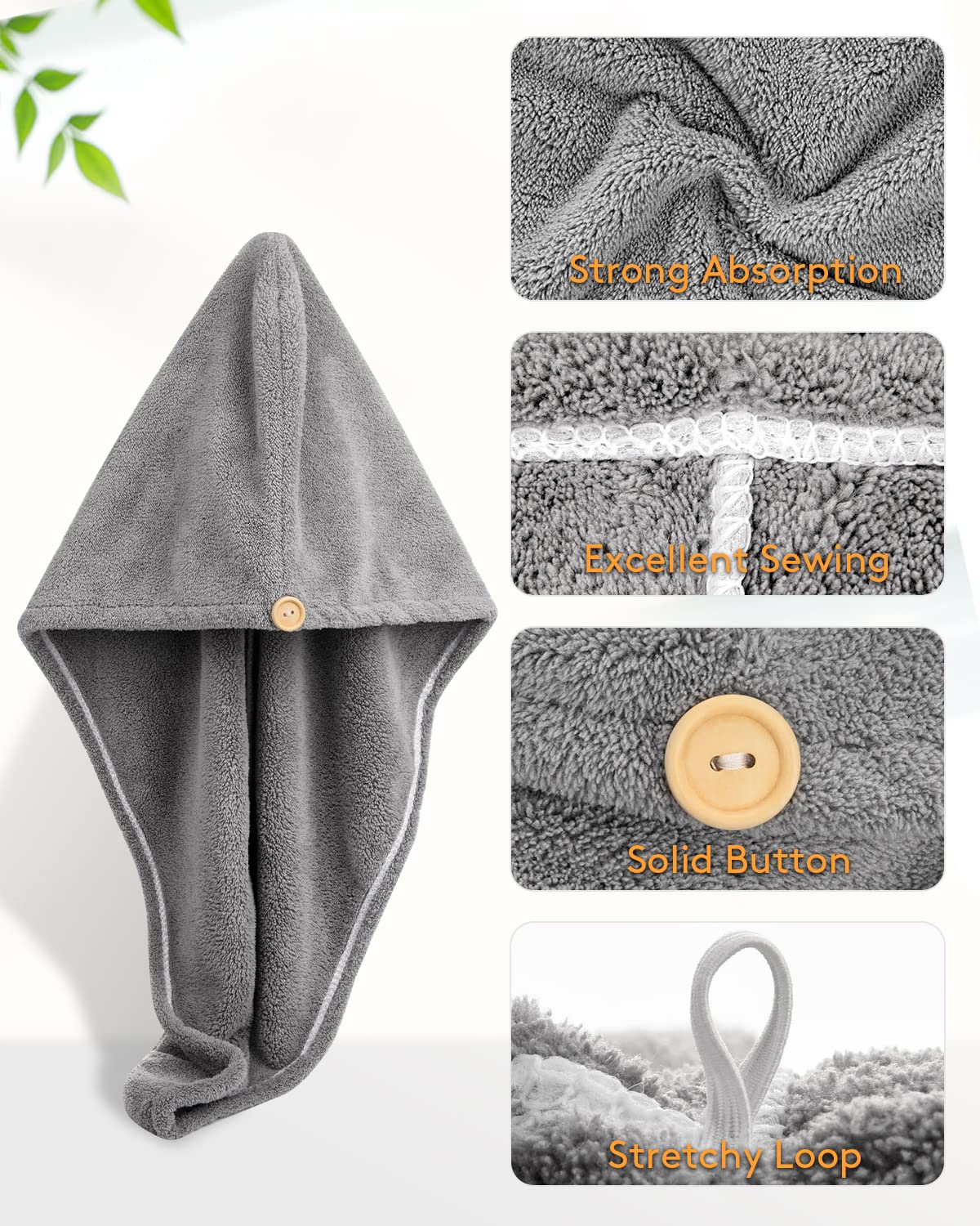 YFONG button and loop detail ensuring secure, slip-free wear