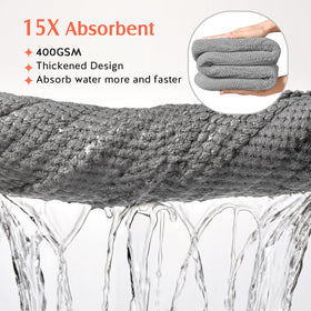 YFONG close-up microfiber texture showing absorbent, plush fibers