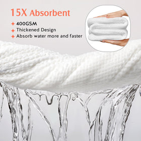 YFONG close-up microfiber texture highlighting absorbency and softness benefit