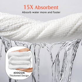 YFONG microfiber close-up texture showing plush fibers for faster absorbency
