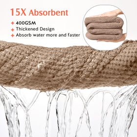 YFONG microfiber close-up highlighting dense fibers for fast water absorption benefit