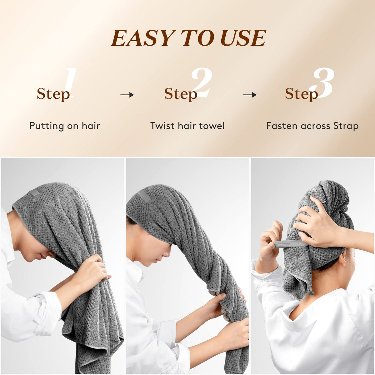 YFONG towel absorbing water droplets to illustrate superior moisture-wicking