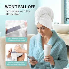 YFONG elastic loop and button closure showing secure fit without slipping