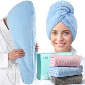 YFONG front packaging showing three-color towel set and benefits