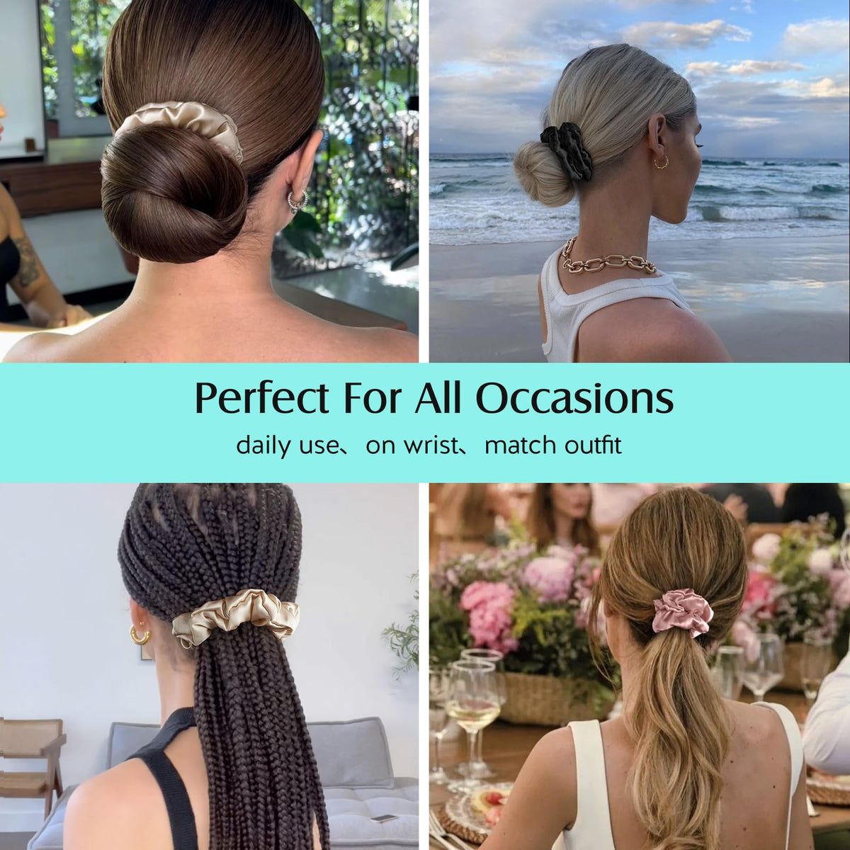 YFONG open gift box with scrunchies highlighting elegant packaging and ideal gifting benefit