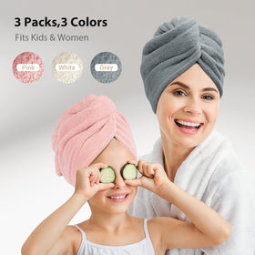 YFONG long-hair fully wrapped in turban showing full coverage and frizz reduction benefit