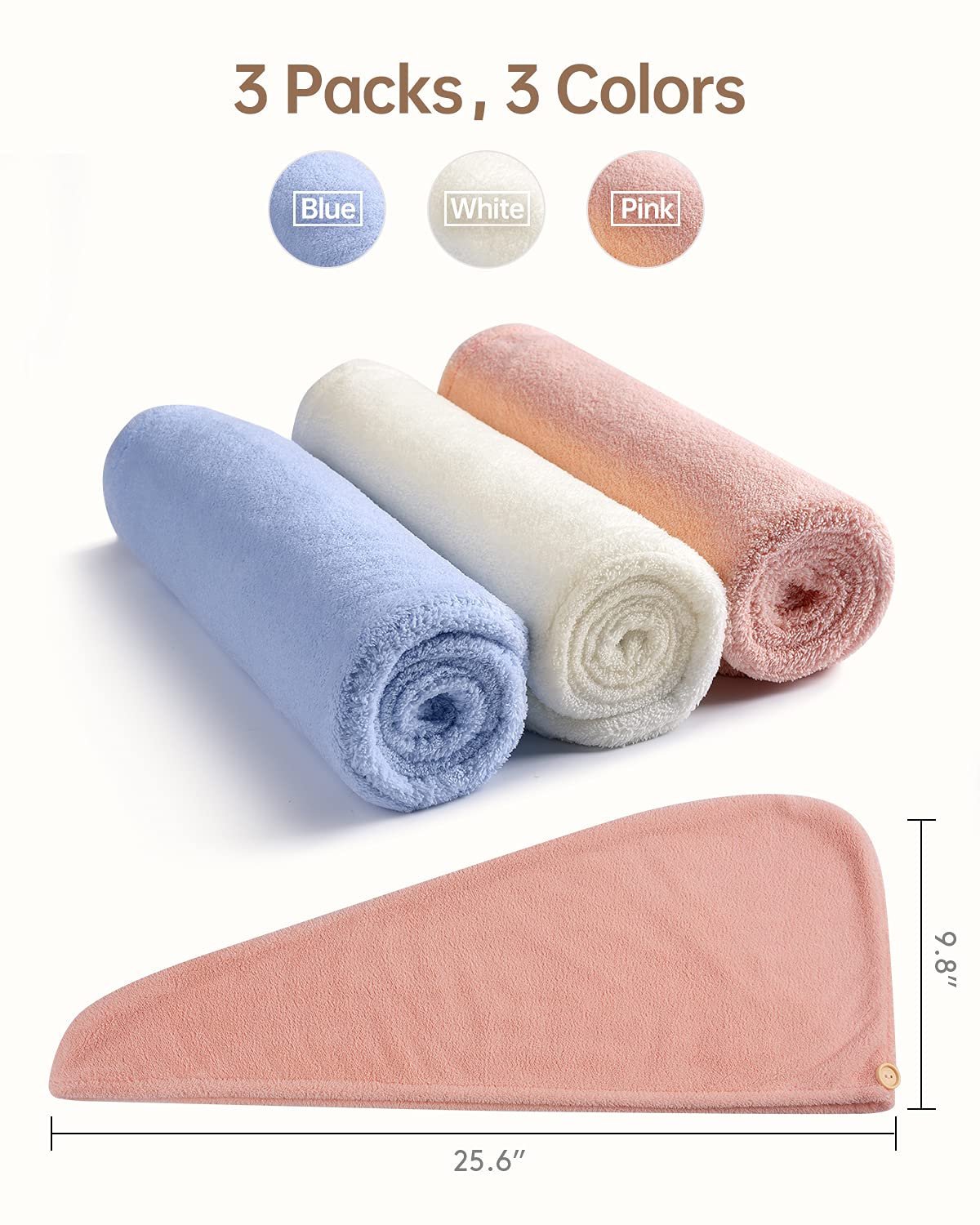 YFONG towel beside water bottle showing length and travel-ready size