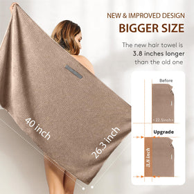 YFONG size comparison with hand shows generous 26.3 by 40 inch coverage