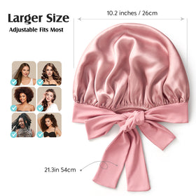 YFONG bonnet held in hand for scale showing generous 13-inch diameter fit