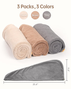 YFONG towel size comparison with hand showing full coverage