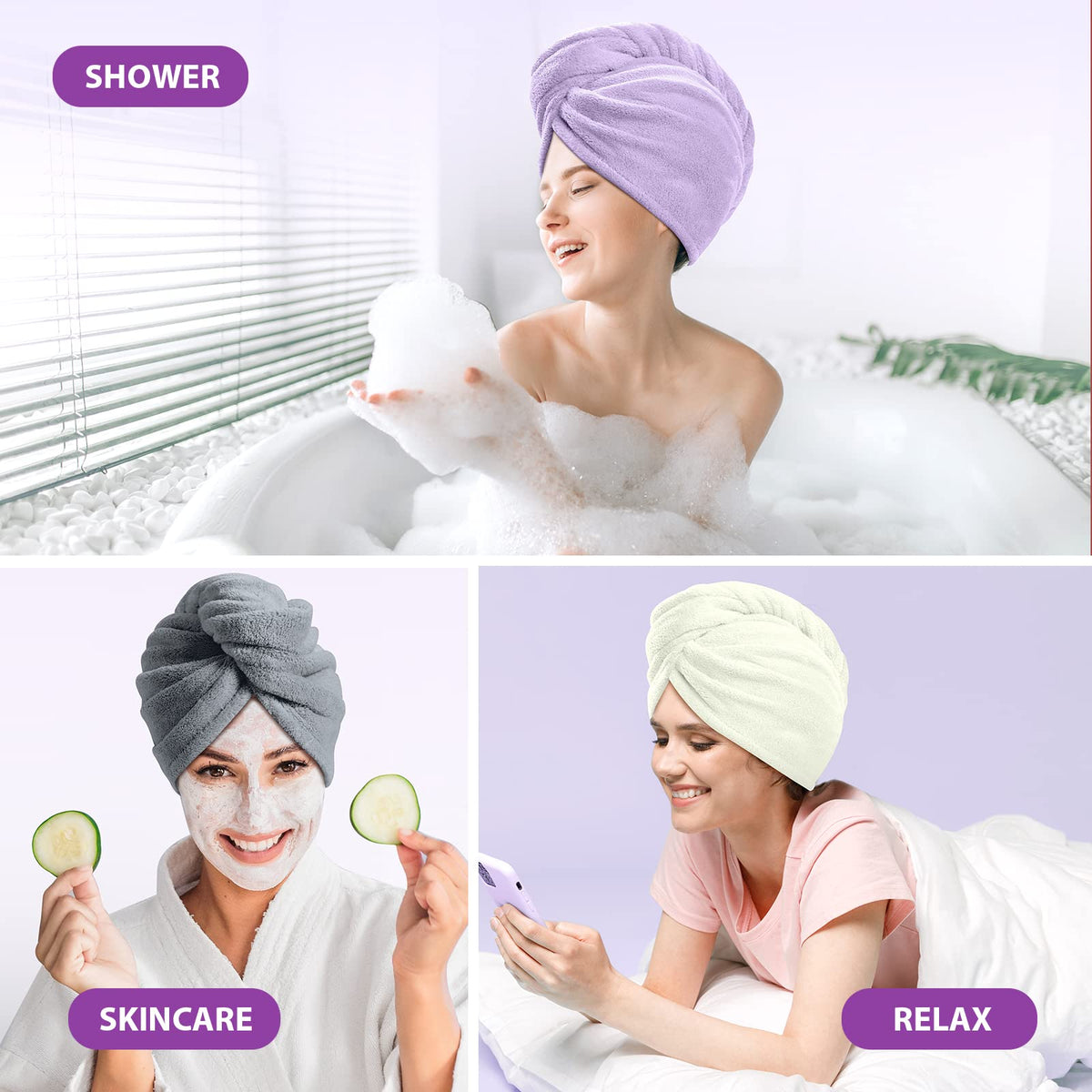 YFONG towel in washing machine demonstrating easy machine care