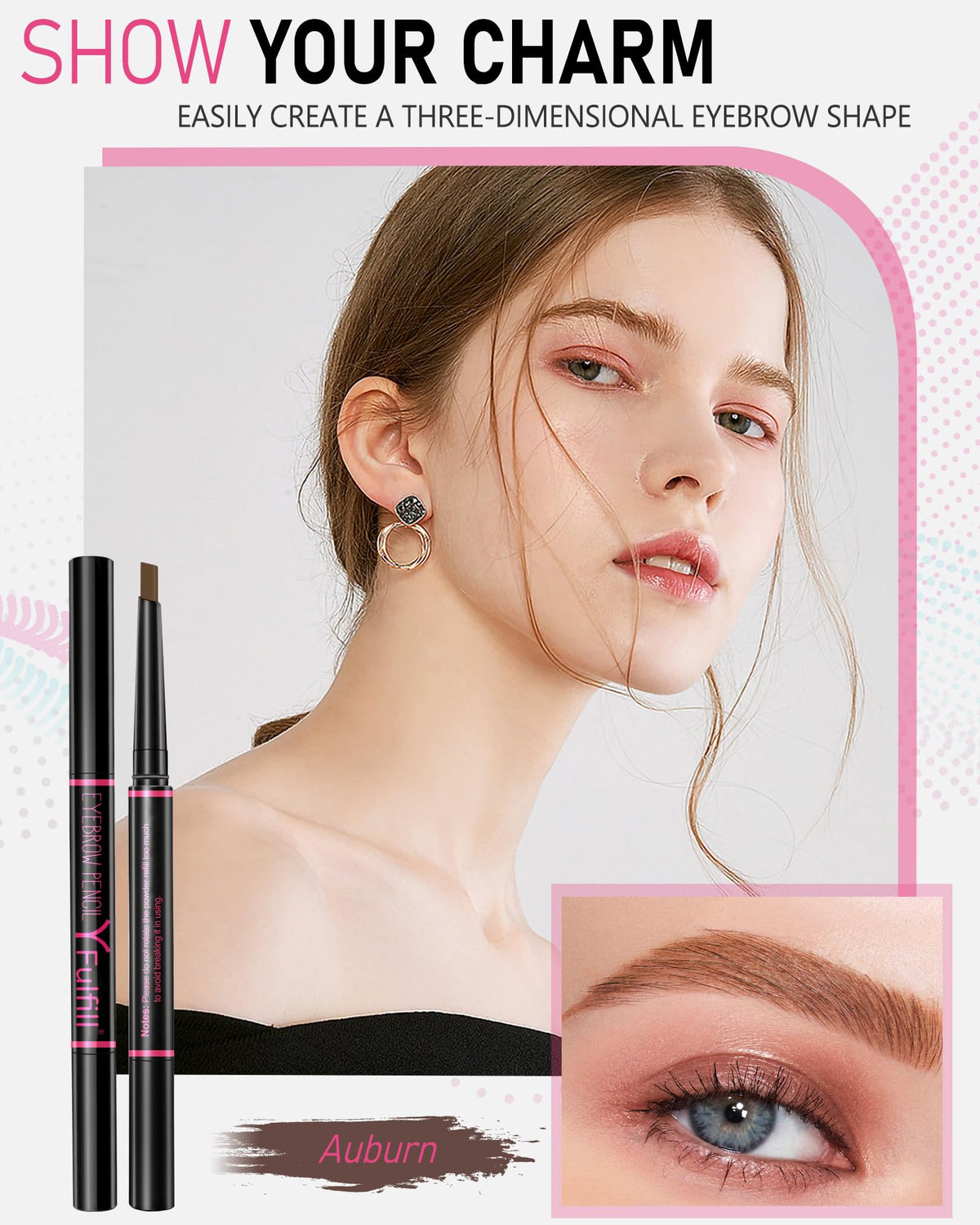 YFulfill spoolie brush and pencil tip for seamless blending benefit