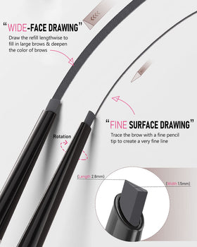 YFulfill eyebrow razor and pencil set for quick shaping and grooming