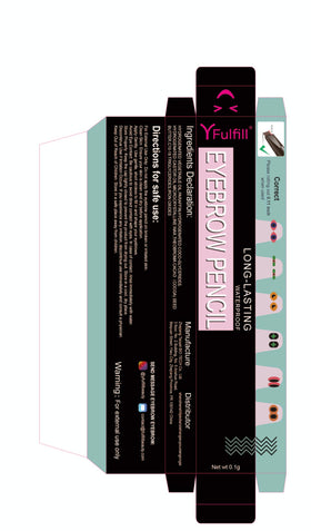 YFulfill application on model demonstrating how the pencil defines and fills brows