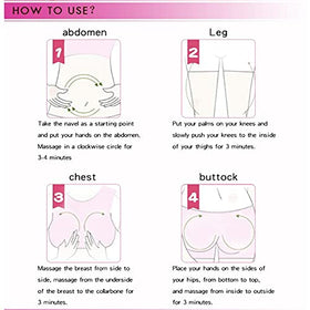 YG LianKai cream applied to belly demonstrating fast absorption benefit
